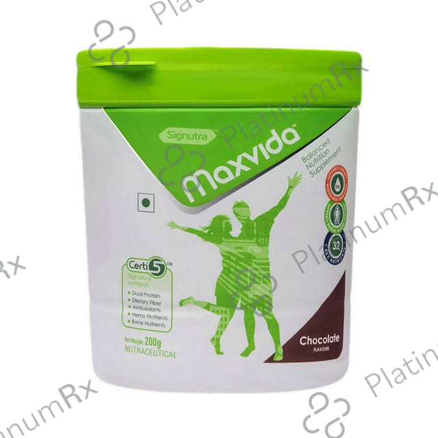 Maxvida Nutritional Supplement Flavour Chocolate Powder 200gm