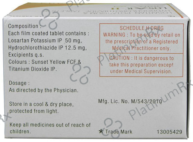 Losar H 50/12.5mg Tablet 15s