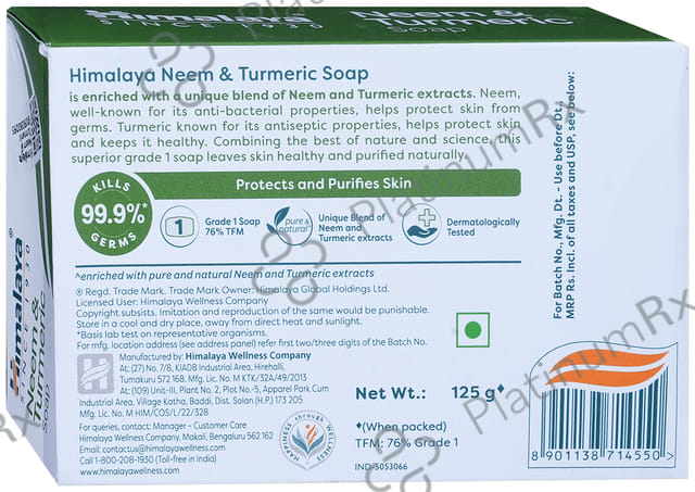 Himalaya Neem & Turmeric Soap 125gm
