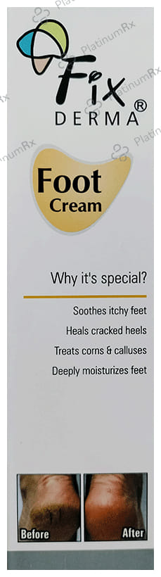 Fixderma Foot Cream - For Dry, Cracked or Calloused Foot Skin 60 gm