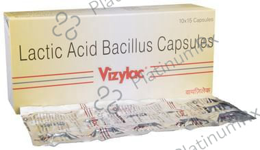Vizylac Lactic Acid 120M Bacillus For Gut Health Capsule 15s