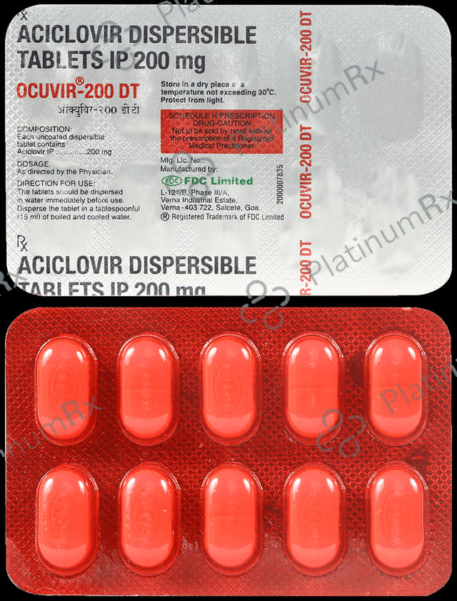 Ocuvir DT 200mg Tablet 10s