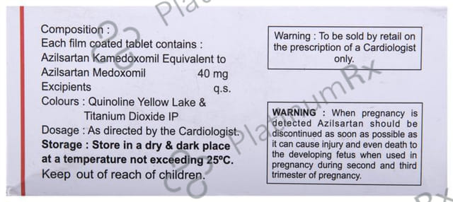 Azilma 40mg Tablet 10s