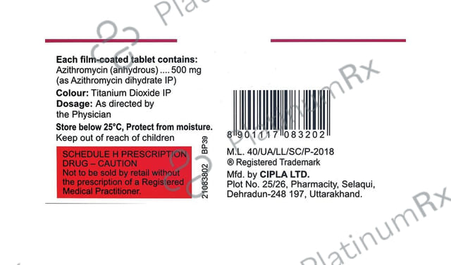 Azicip 500mg Tablet 3s