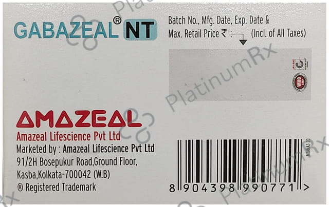 Gabazeal NT 400mg/10mg Tablet