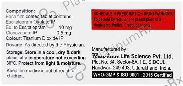 Epitor Plus 0.5/10mg Tablet 15s