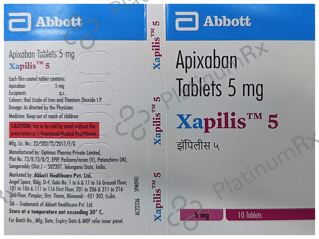 Xapilis 5mg Tablet 10s