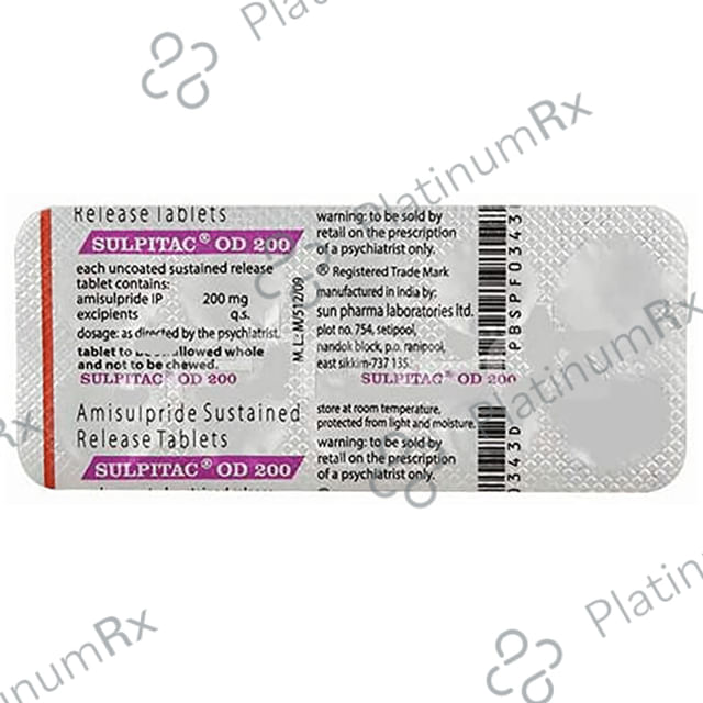 Sulpitac OD 200mg Tablet 10s