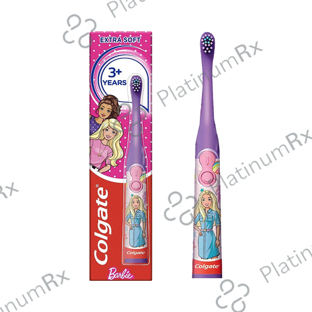 Colgate 3+ Years Extra Soft Battery Powered Toothbrush Barbie