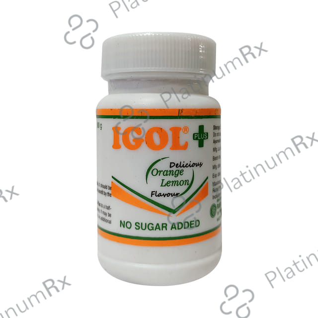 Igol Plus Delicious Orange Lemon Flavour Sugar Free Powder 90gm