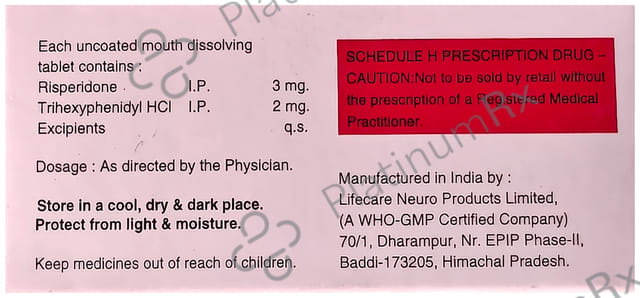 Riswis 3/2mg Plus Tablet MD 10s
