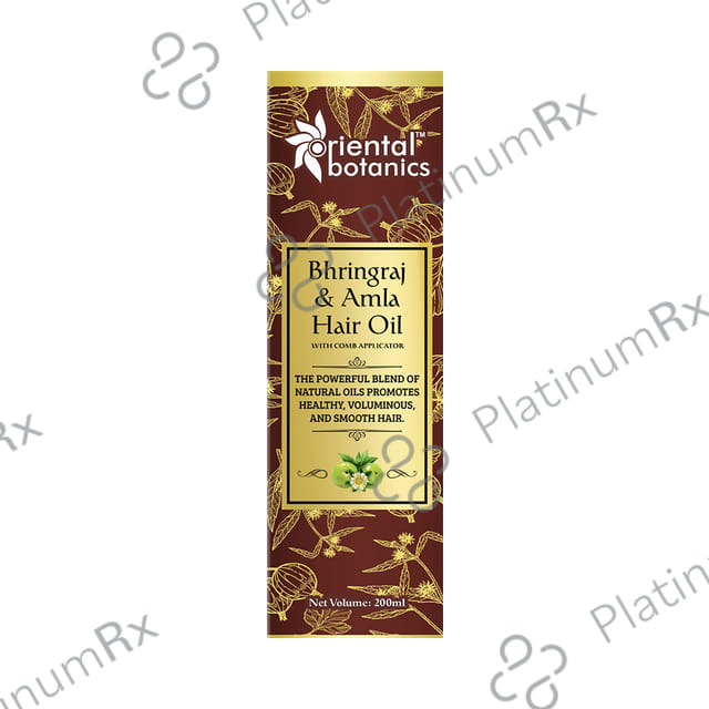 Oriental Botanics Bhringraj & Amla Hair Oil with Comb Applicator 200 ml