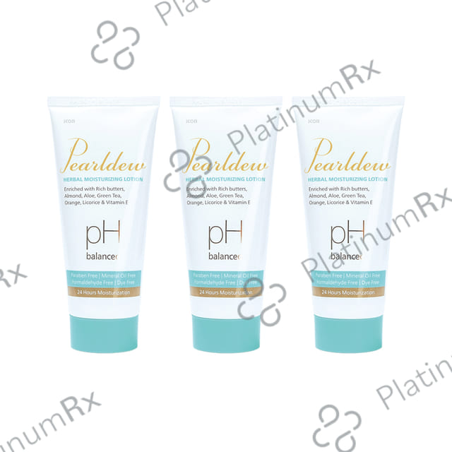 Pearldew Herbal Moisturizing Lotion (100gm Each) 3 Tubes