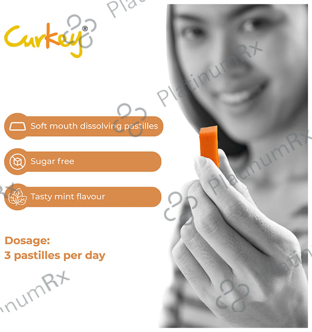Curkey Curcumin 100mg Pastilles Soothing Mint 10s