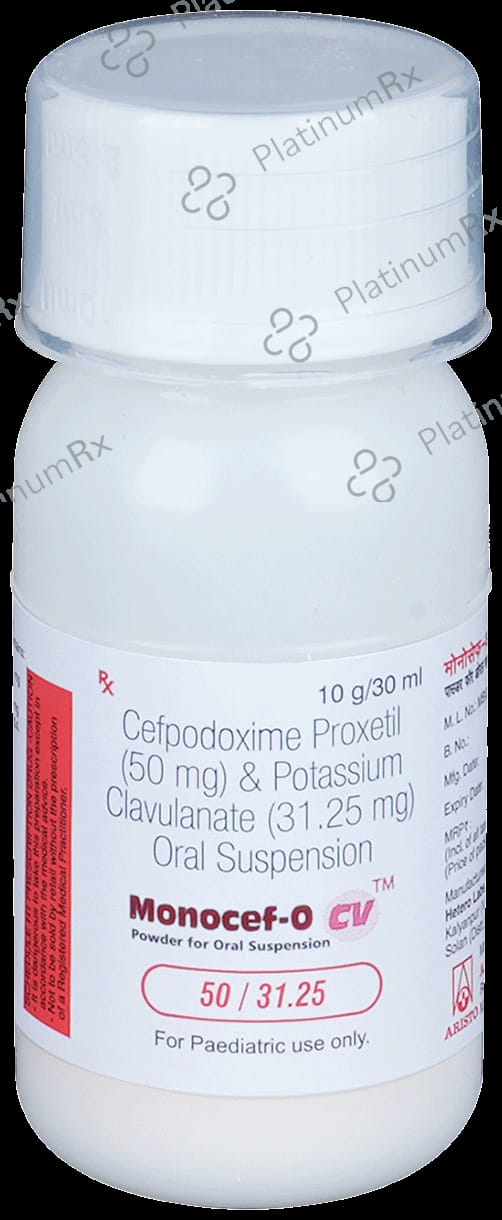 Monocef O CV 50/31.25mg Dry Syrup 30ml