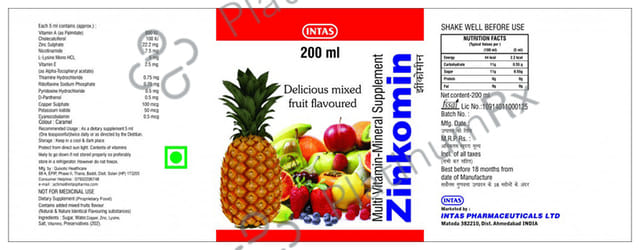 Zinkomin Syrup 200ml