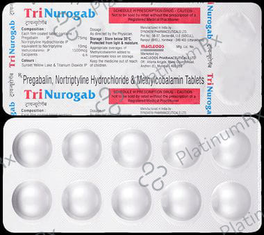 Trinurogab 75mg/10mg/1500mcg Tablet