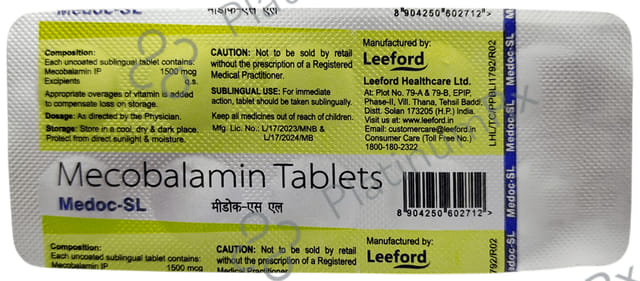 Medoc SL 1500mcg Tablet 10s