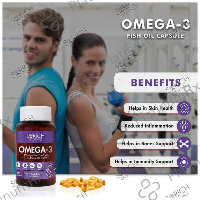Sorich Organics Omega 3 Softgels Capsule 60s