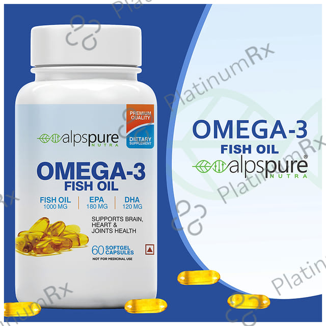 Alpspure Nutra Omega 3 Fish Oil 1000mg Softgel Capsule 60s