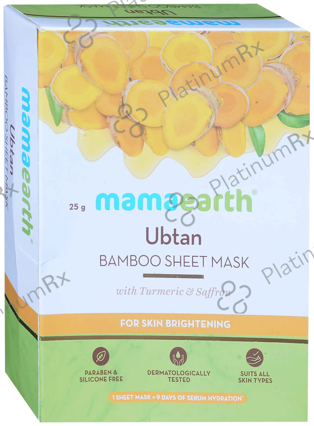 Mamaearth Ubtan Bamboo Sheet Mask