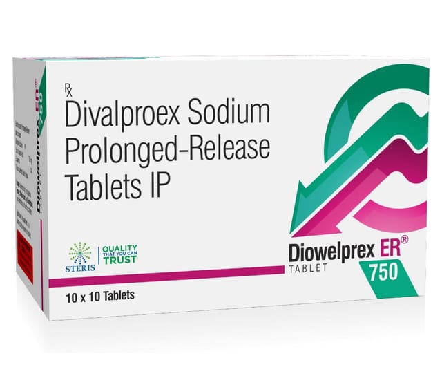 Diowelprex 750mg Tablet ER 10s