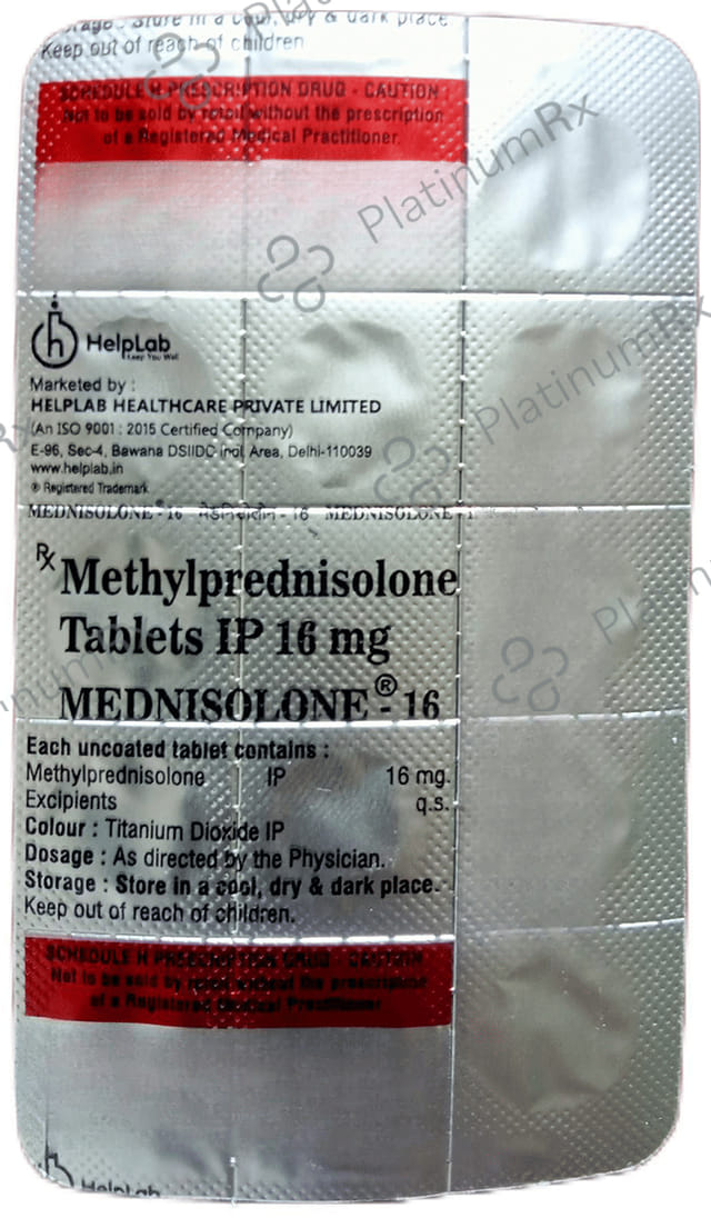 Mednisolone 16mg Tablet