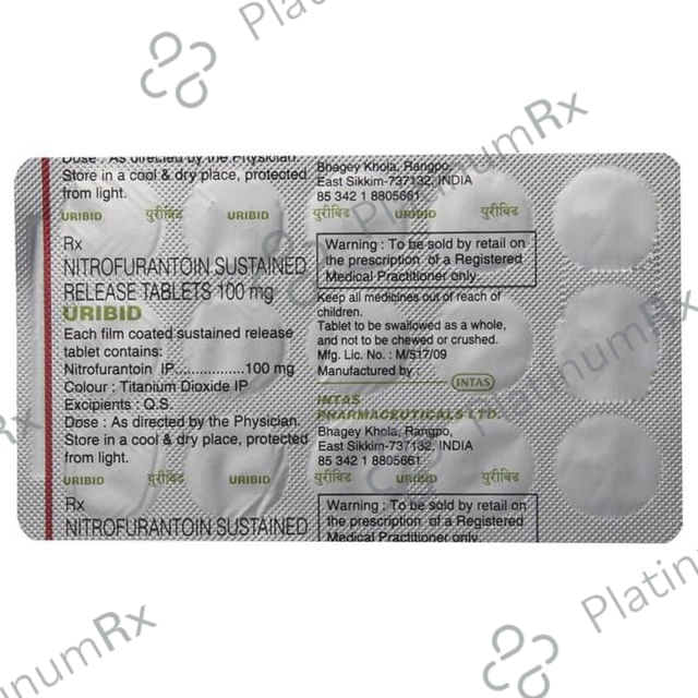 Uribid 100mg Tablet 15s