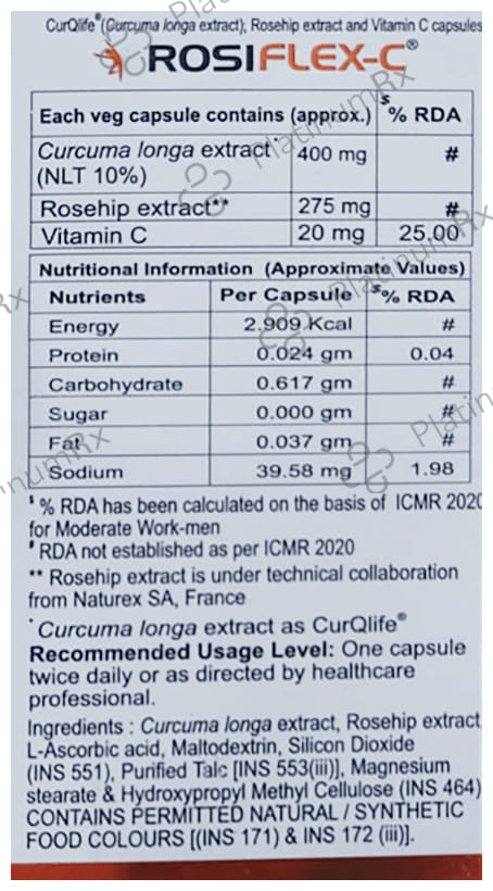 Newly Improved Rosiflex-C Capsule