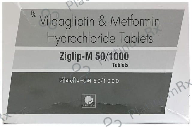 Ziglip M 50/1000mg Tablet 15s