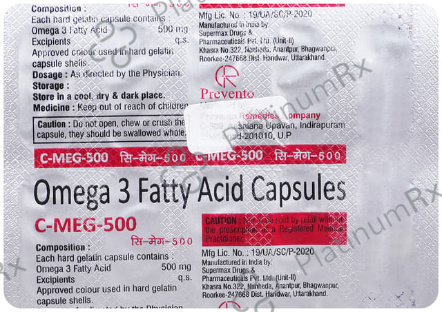 C Meg 120/180mg Capsule 10s