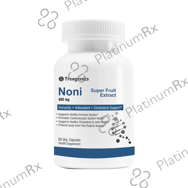 Trexgenics Noni 600mg Super Fruit Extract Veg. Capsules
