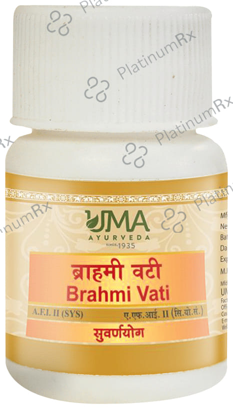 Uma Ayurveda Brahmi Vati (with Gold)
