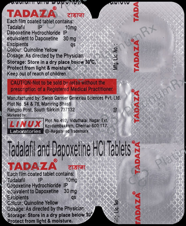Tadaza 10mg/30mg Tablet