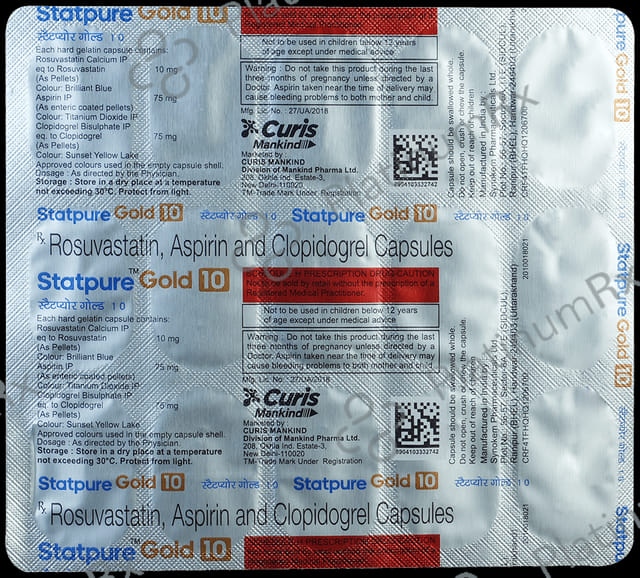 Statpure Gold 10/75/75mg Capsule 15s