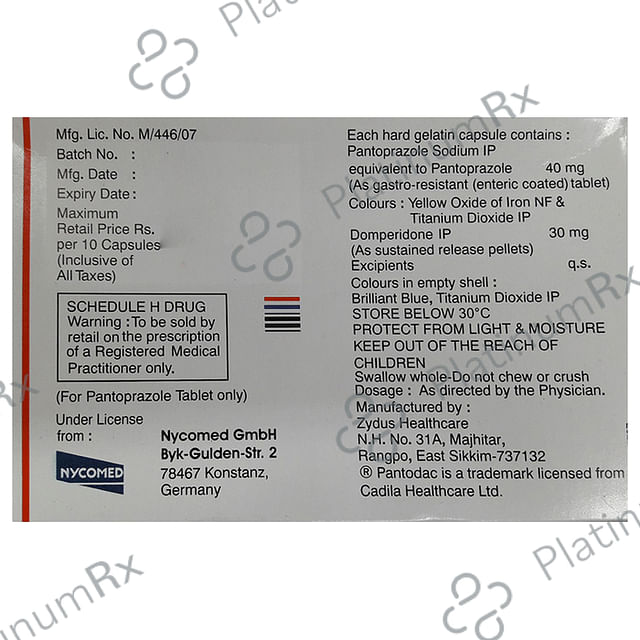 Pantodac DSR 30/40mg Capsule 15s PR