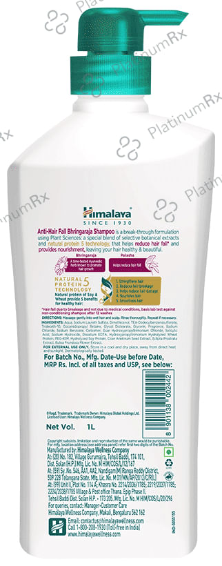 Himalaya Anti-Hair Fall Bhringaraja Shampoo 1 Ltr