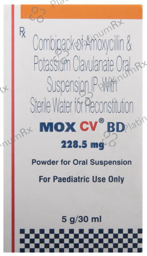 Mox CV BD 228.5mg Powder for Oral Suspension 30ml