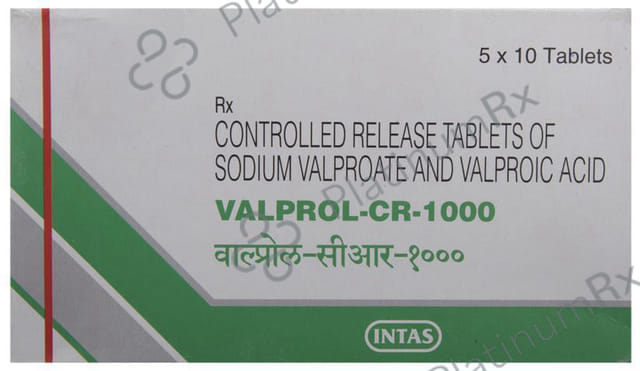 Valprol CR 1000mg Tablet 10s
