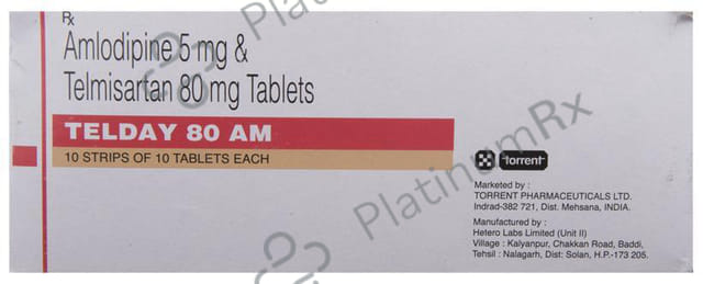 Telday 5/80mg AM Tablet 10s