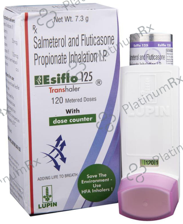 Esiflo 125/25mcg Transhaler 120MDI
