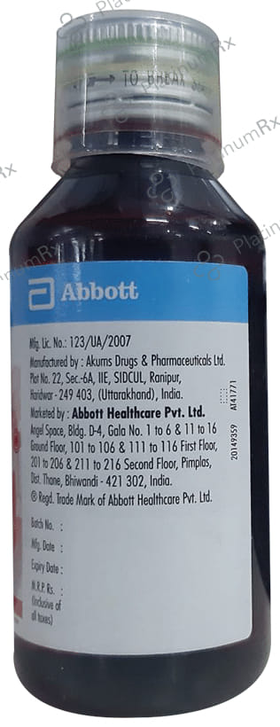 Deletus D Plus 2/10/5mg Raspberry Sugar Free Syrup 100ml