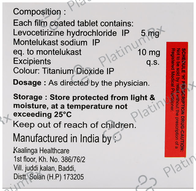Levogem M 5/10mg Tablet 10s