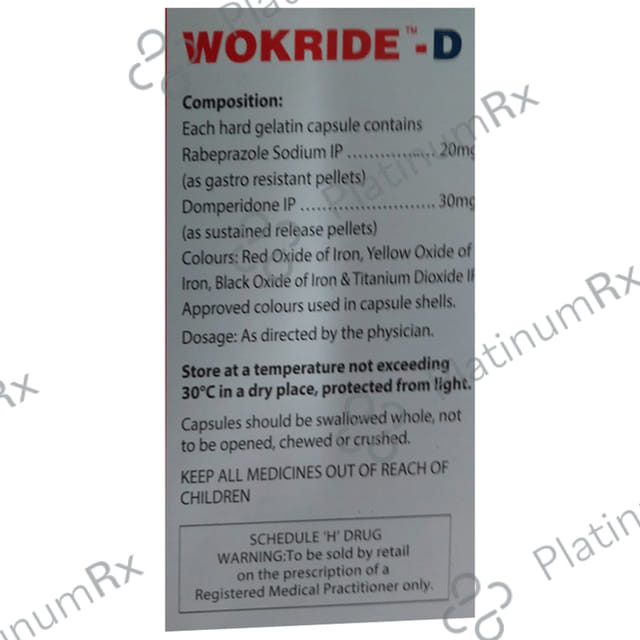 Wokride D 30/20mg Capsule SR 10s