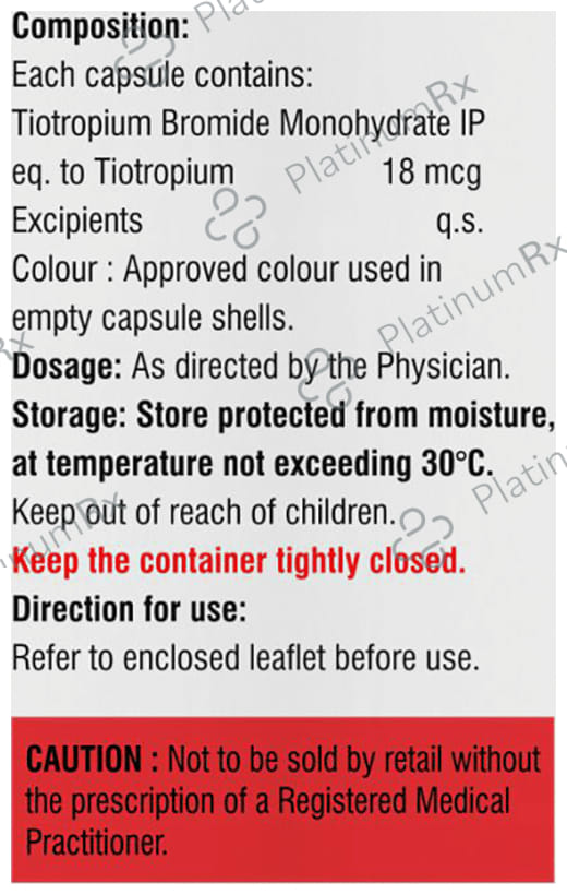 Tropicel 18mcg Capsule 30s