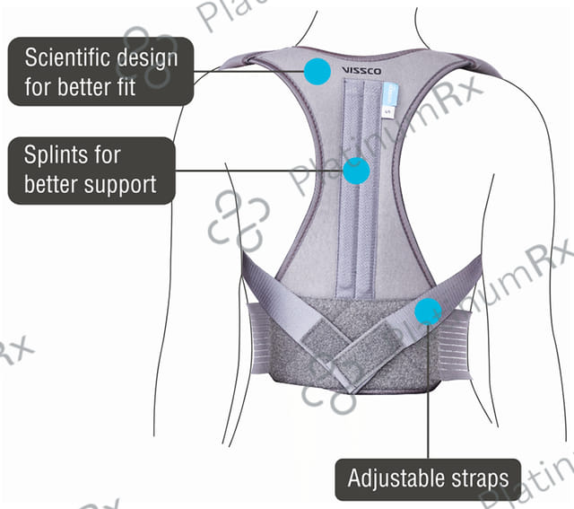 Vissco Posture Aid 0807 Grey Medium