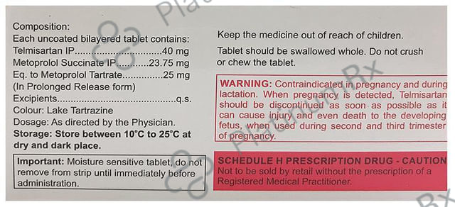 Eritel B 40/25mg Tablet PR 15s