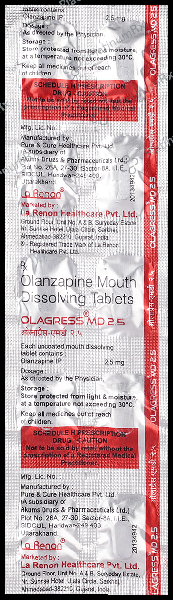 Olagress MD 2.5mg Tablet 10s