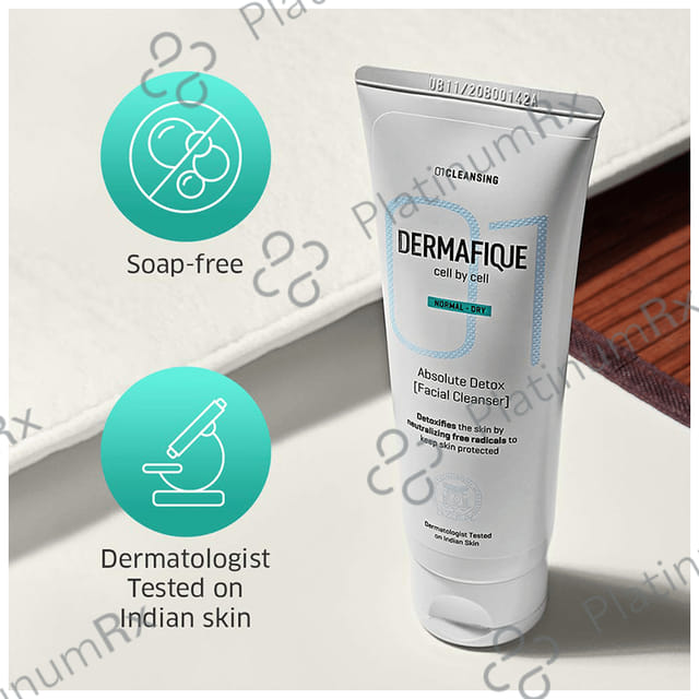 Dermafique Normal-Dry Absolute Detox Facial Cleanser