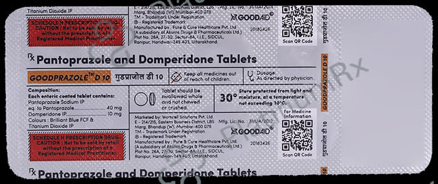 Goodprazole D 10/40mg Tablet 10s
